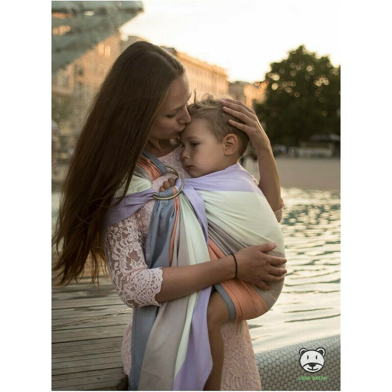 Luna Dream - Sling cu inel 2.1 m, Spring Pastel image 2