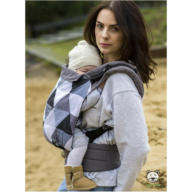 Luna Dream - Marsupiu ajustabil Grow Up, Grey Triangles image 3