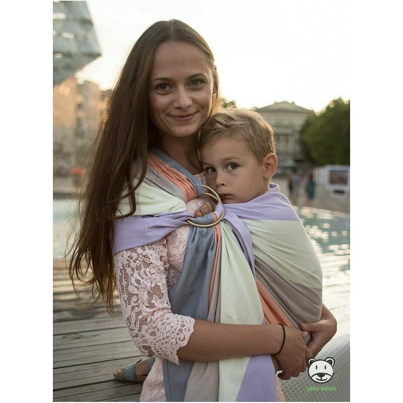 Luna Dream - Sling cu inel 2.1 m, Spring Pastel image 3