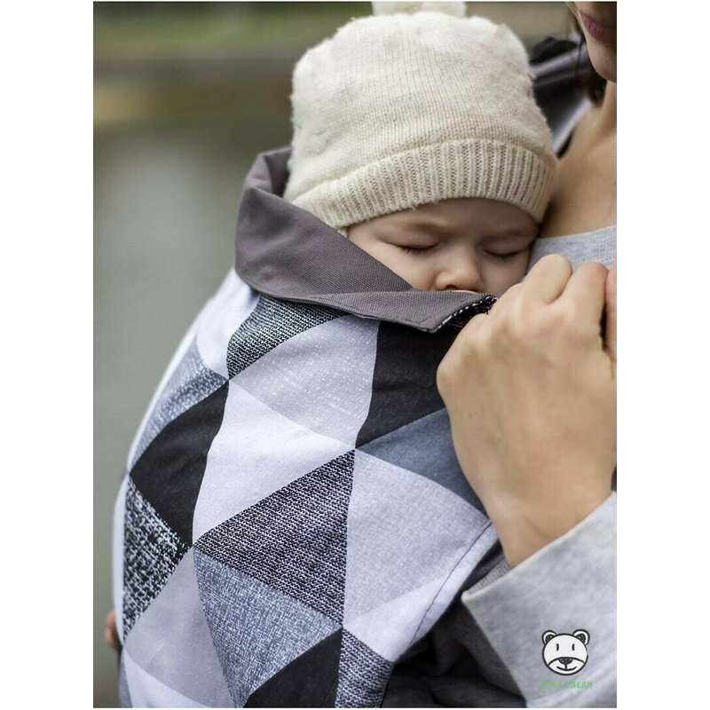 Luna Dream - Marsupiu ajustabil Grow Up, Grey Triangles image 4