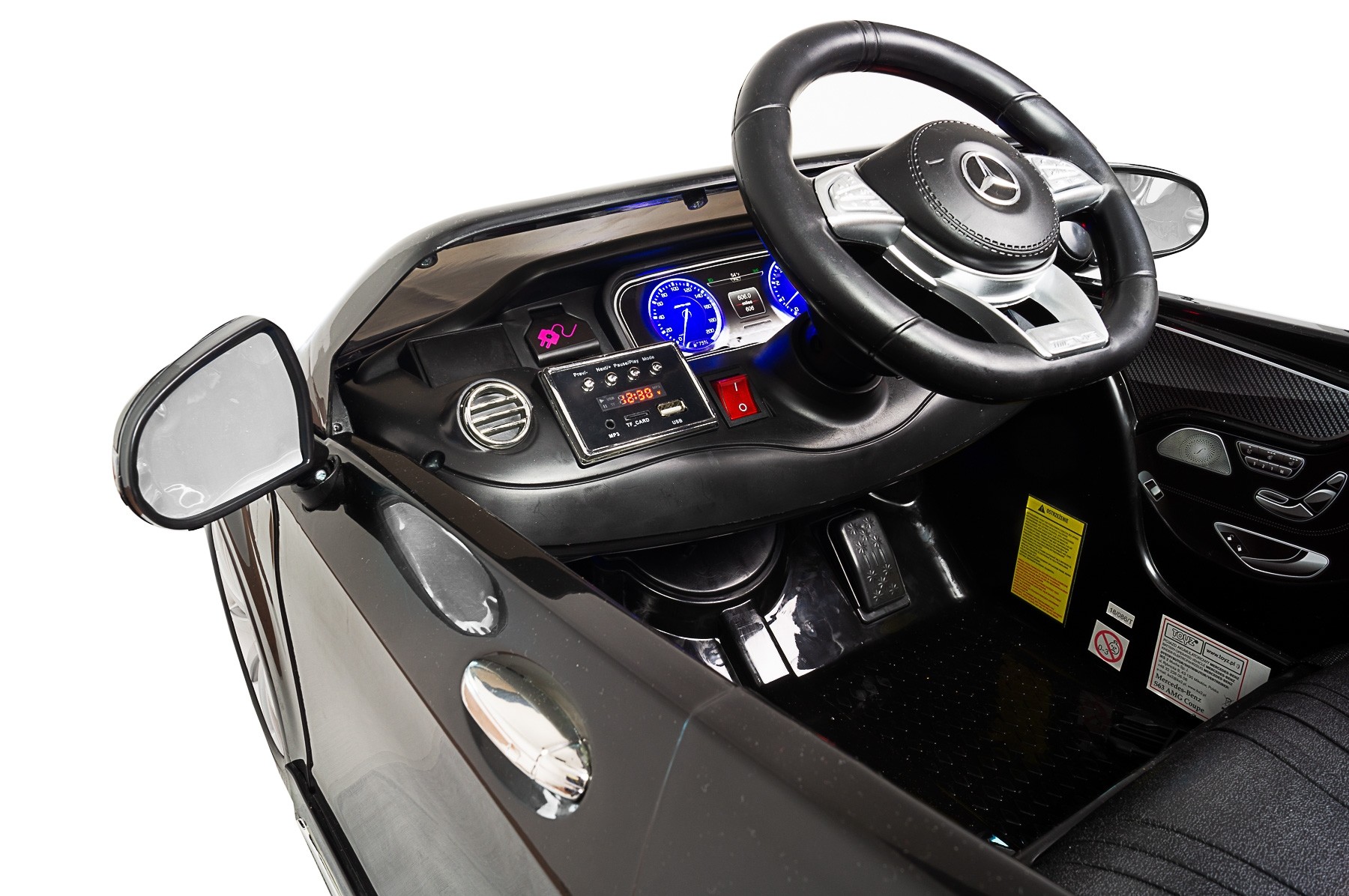 Masinuta electrica cu telecomanda Toyz MERCEDES-BENZ S63 AMG 12V Black image 6