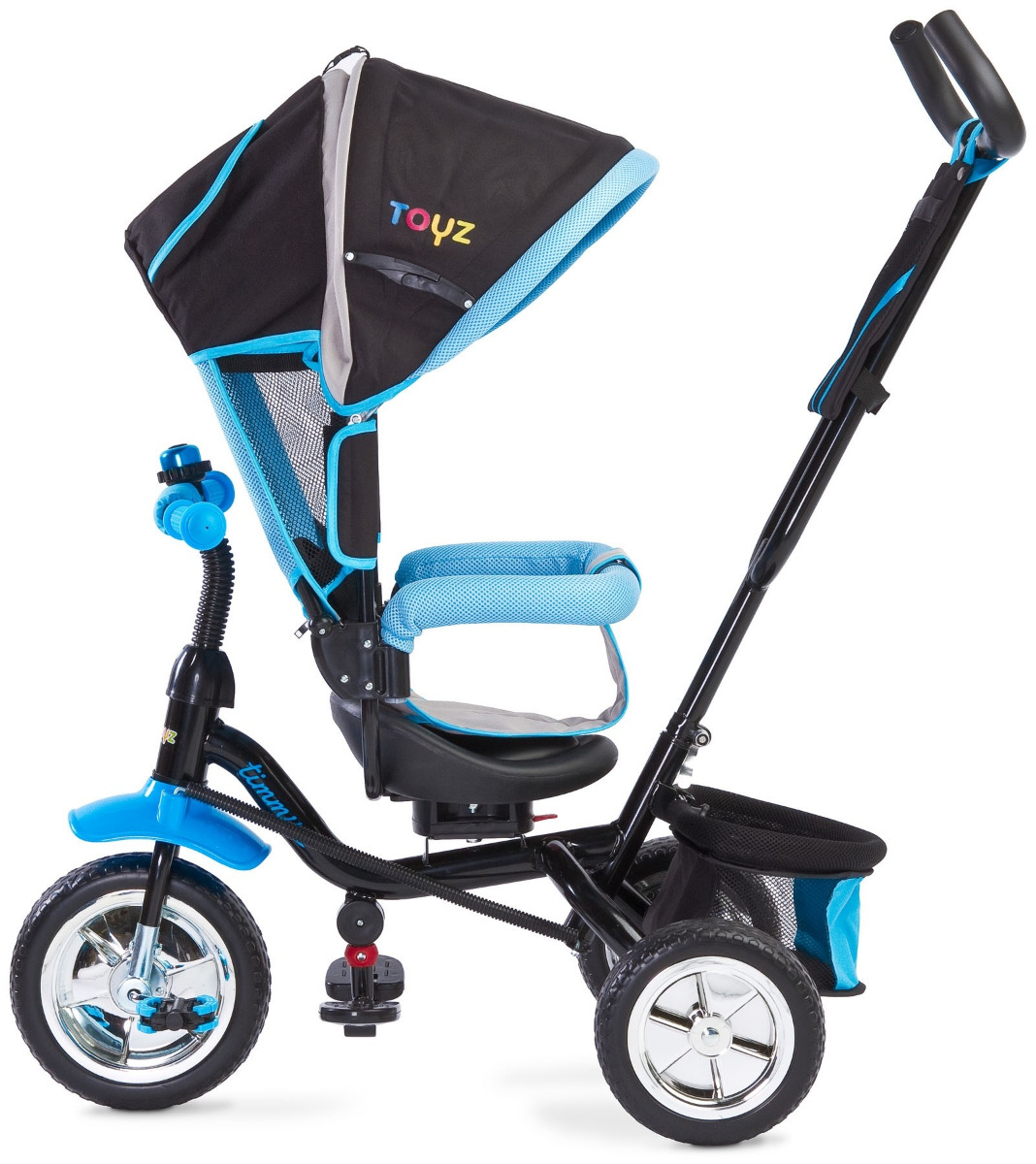 Tricicleta cu maner si scaun reversibil Toyz TIMMY Blue image 1