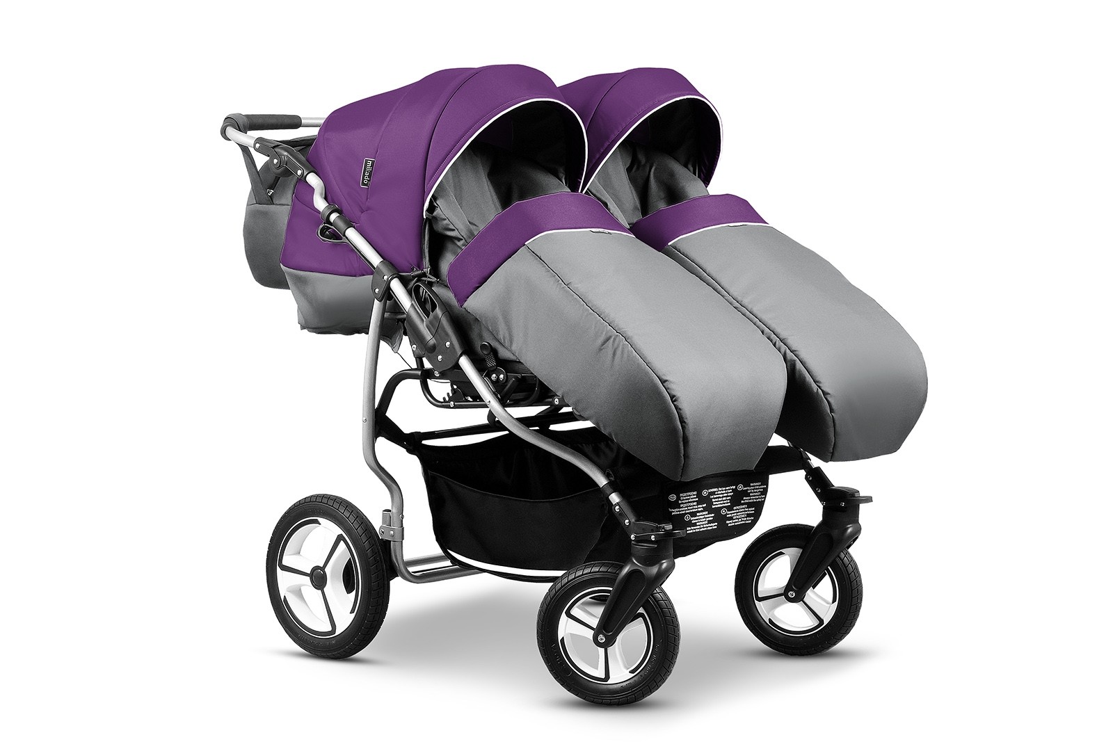 Carucior pentru gemeni Mikado TWIN T-04 3 in 1