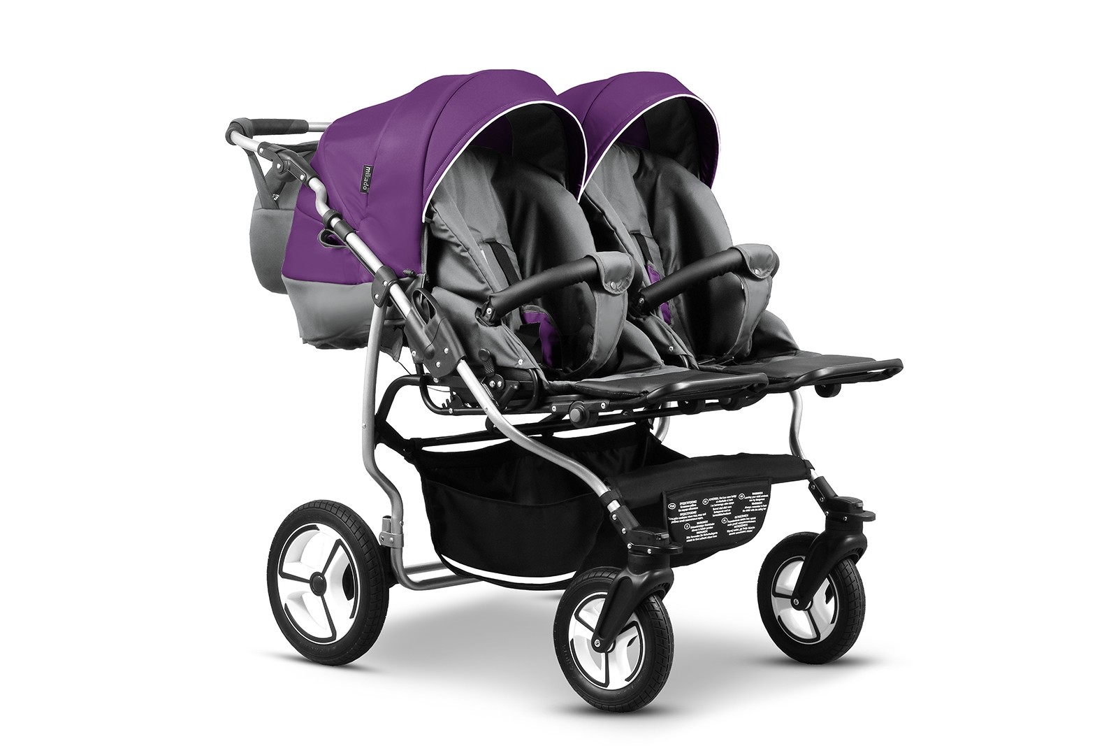 Carucior pentru gemeni Mikado TWIN T-04 3 in 1 image 1