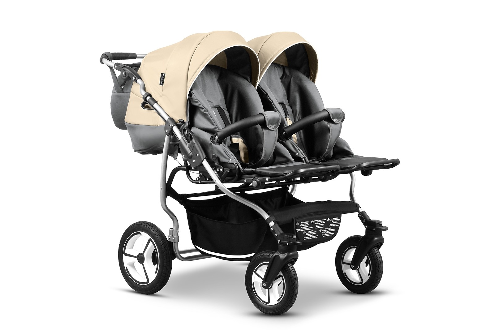 Carucior pentru gemeni Mikado TWIN T-14 3 in 1 image 1