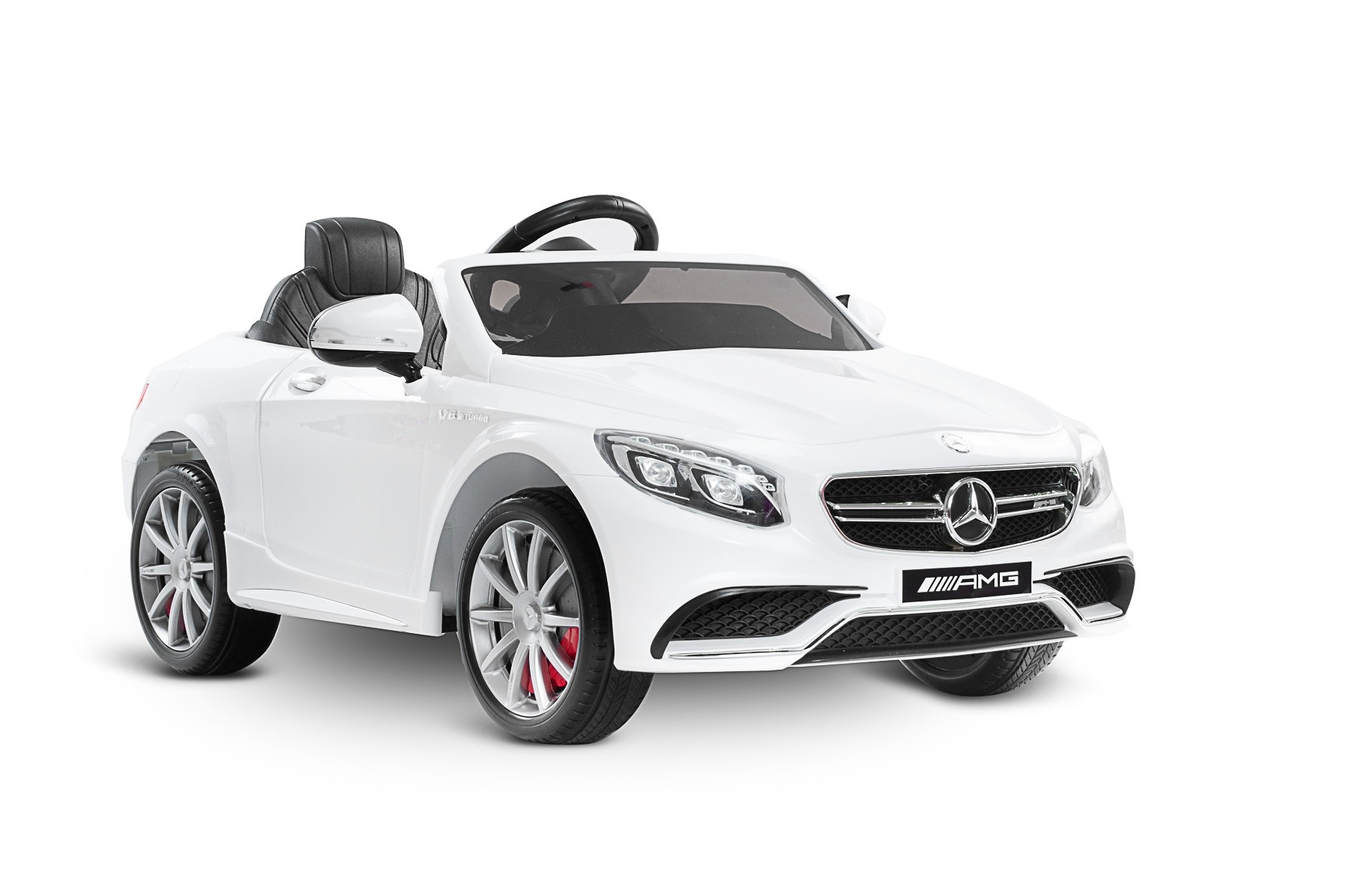 Masinuta electrica cu telecomanda Toyz MERCEDES-BENZ S63 AMG 12V White image 5