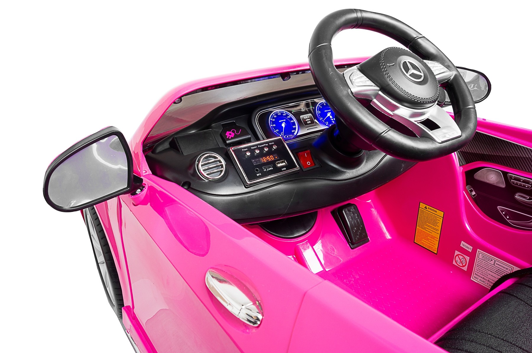 Masinuta electrica cu telecomanda Toyz MERCEDES-BENZ S63 AMG 12V Pink image 7