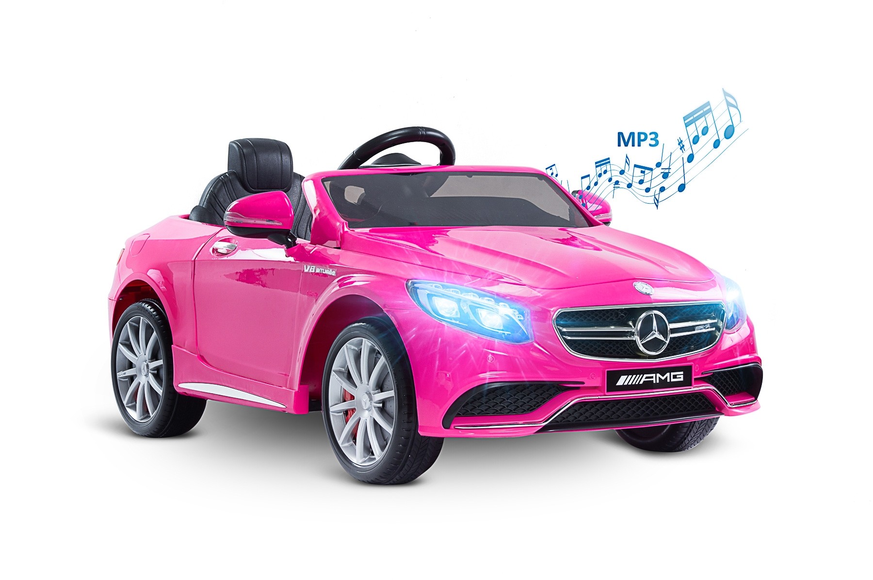 Masinuta electrica cu telecomanda Toyz MERCEDES-BENZ S63 AMG 12V Pink image 11