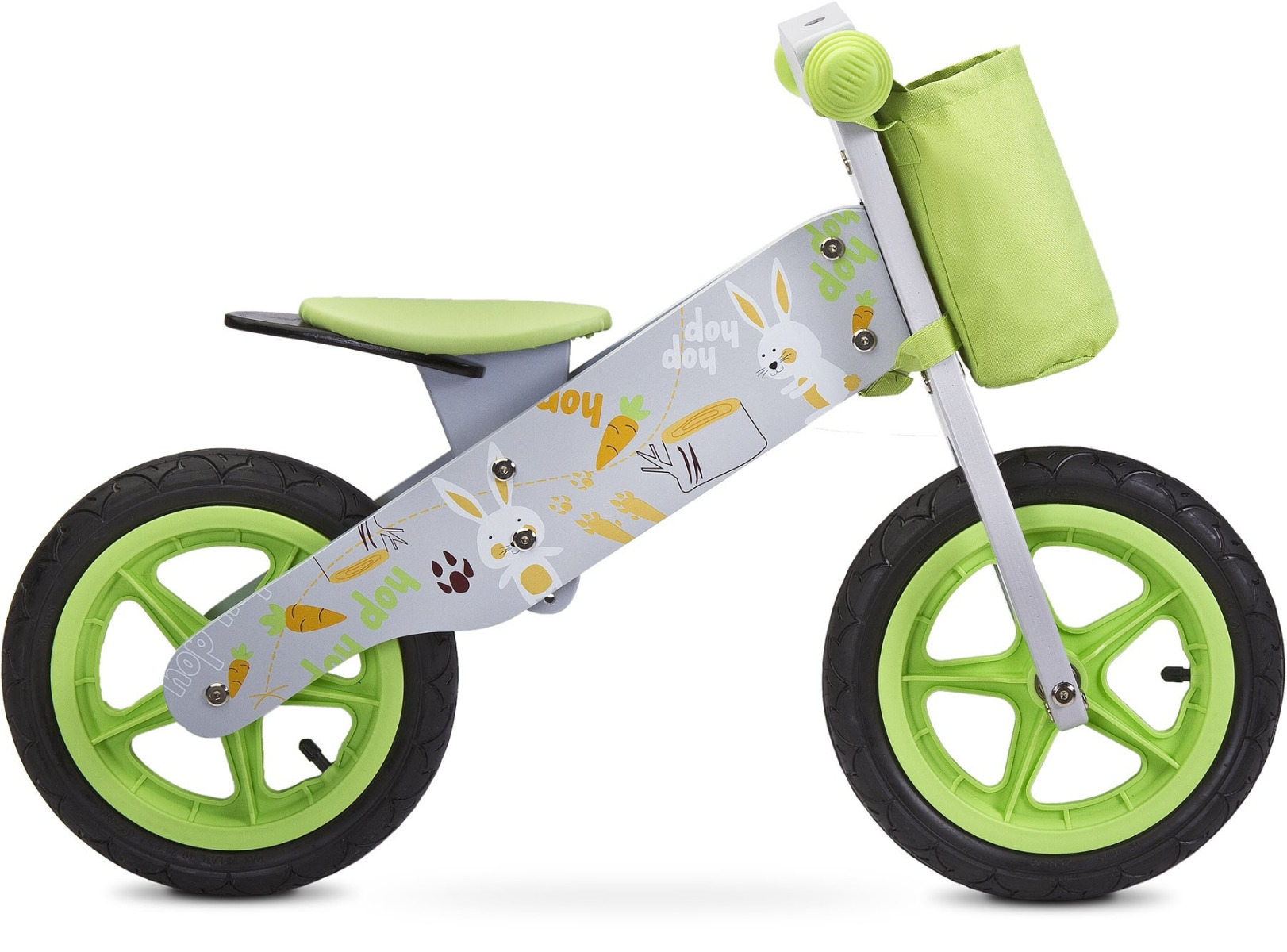 Bicicleta fara pedale Toyz ZAP Grey image 1
