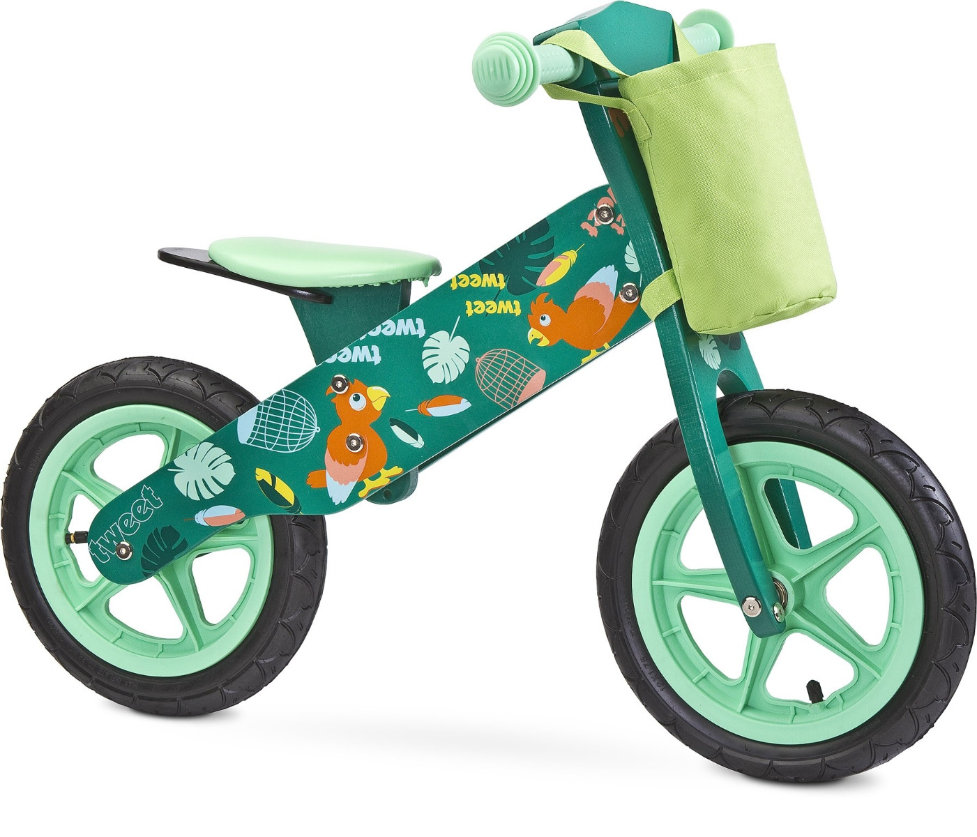 Bicicleta fara pedale Toyz ZAP Green image 2