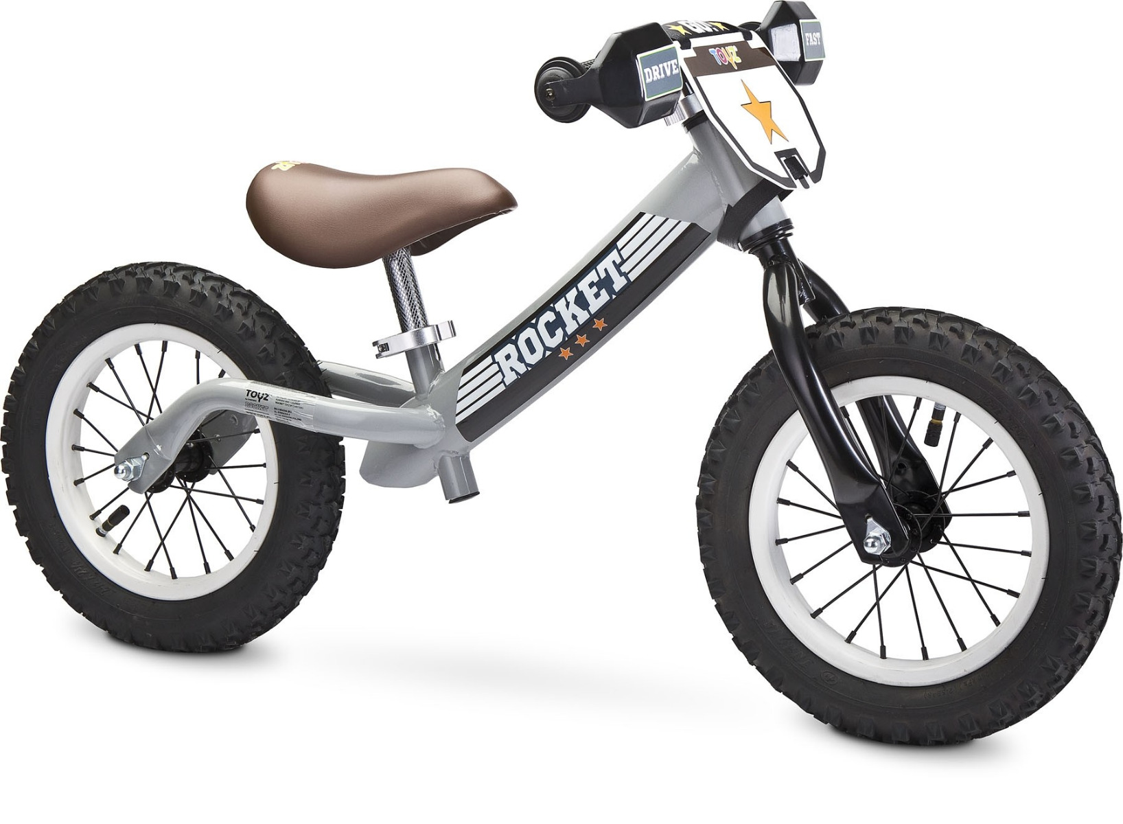 Bicicleta fara pedale Toyz ROCKET Grey image 1
