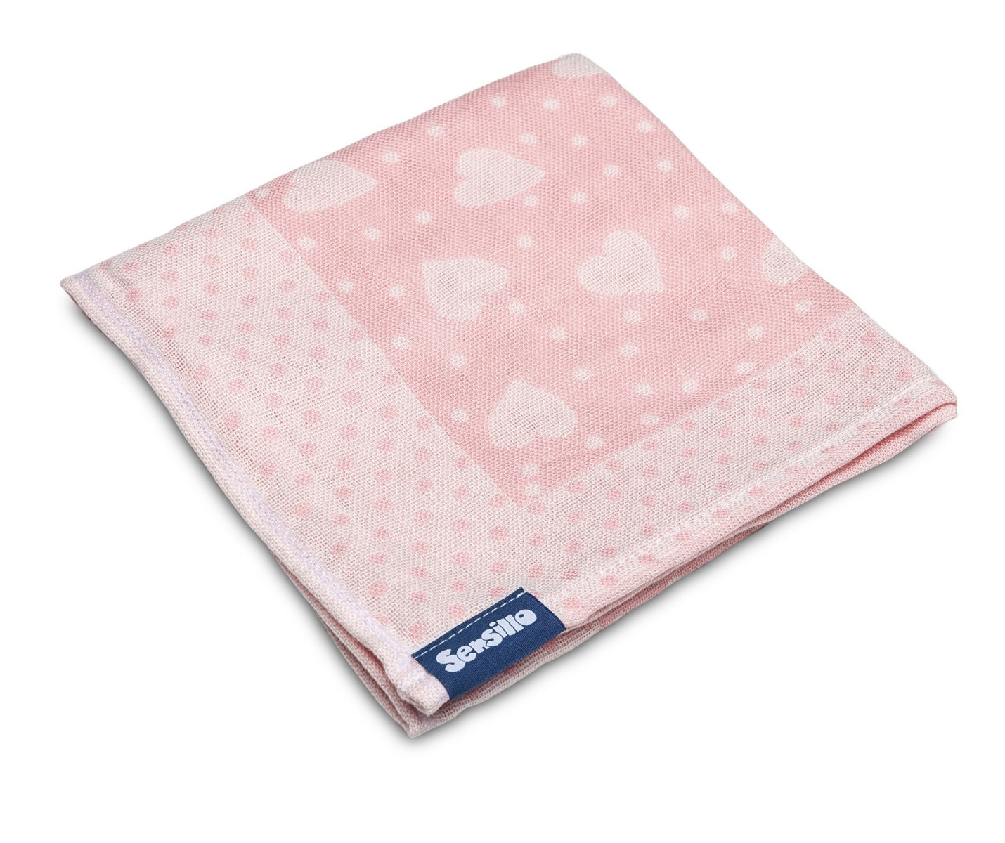 Scutec bumbac/bambus Sensillo 75x65 cm Pink Hearts image 2