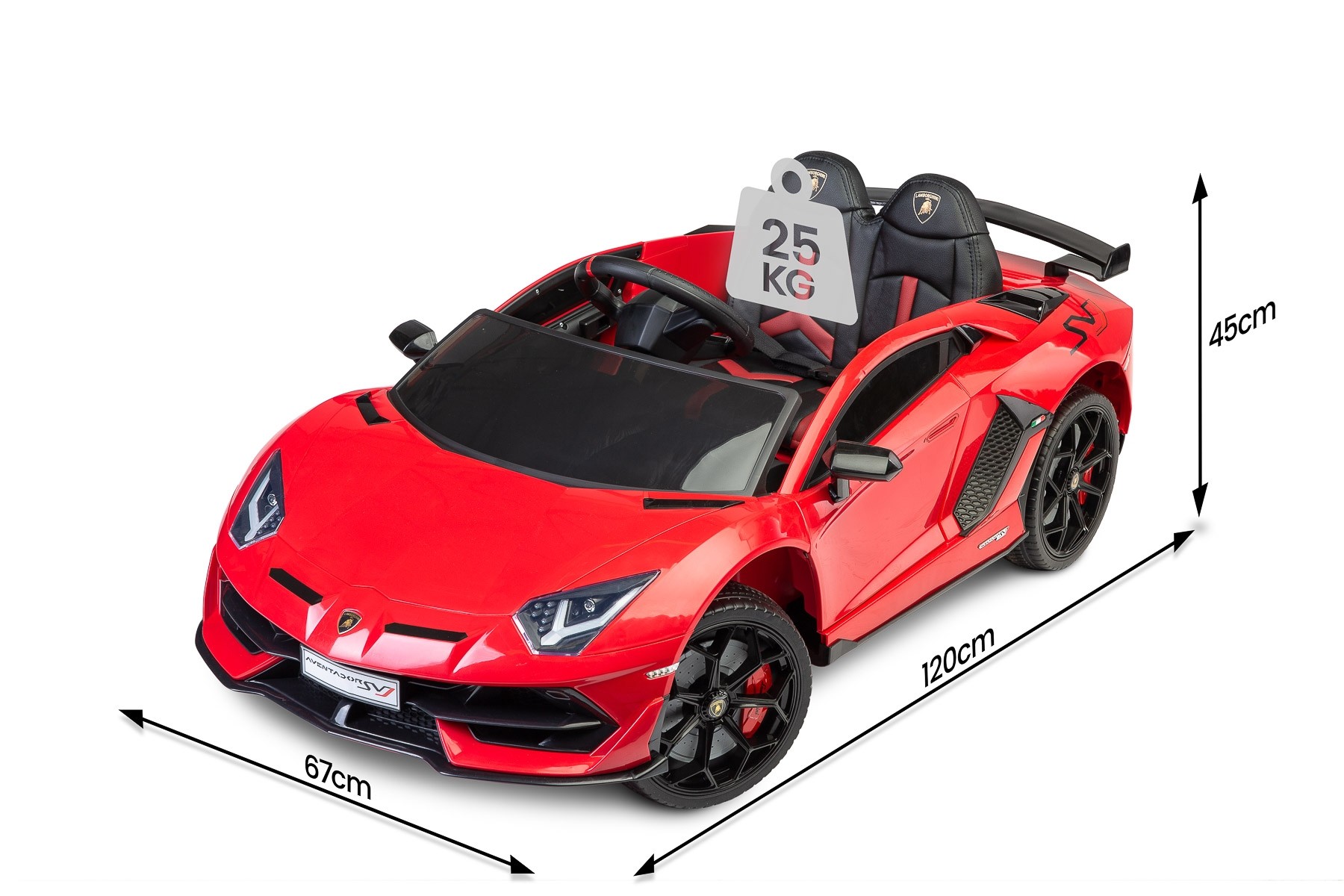 Masinuta electrica cu telecomanda Toyz Lamborghini Aventador SVJ 12V Red image 1