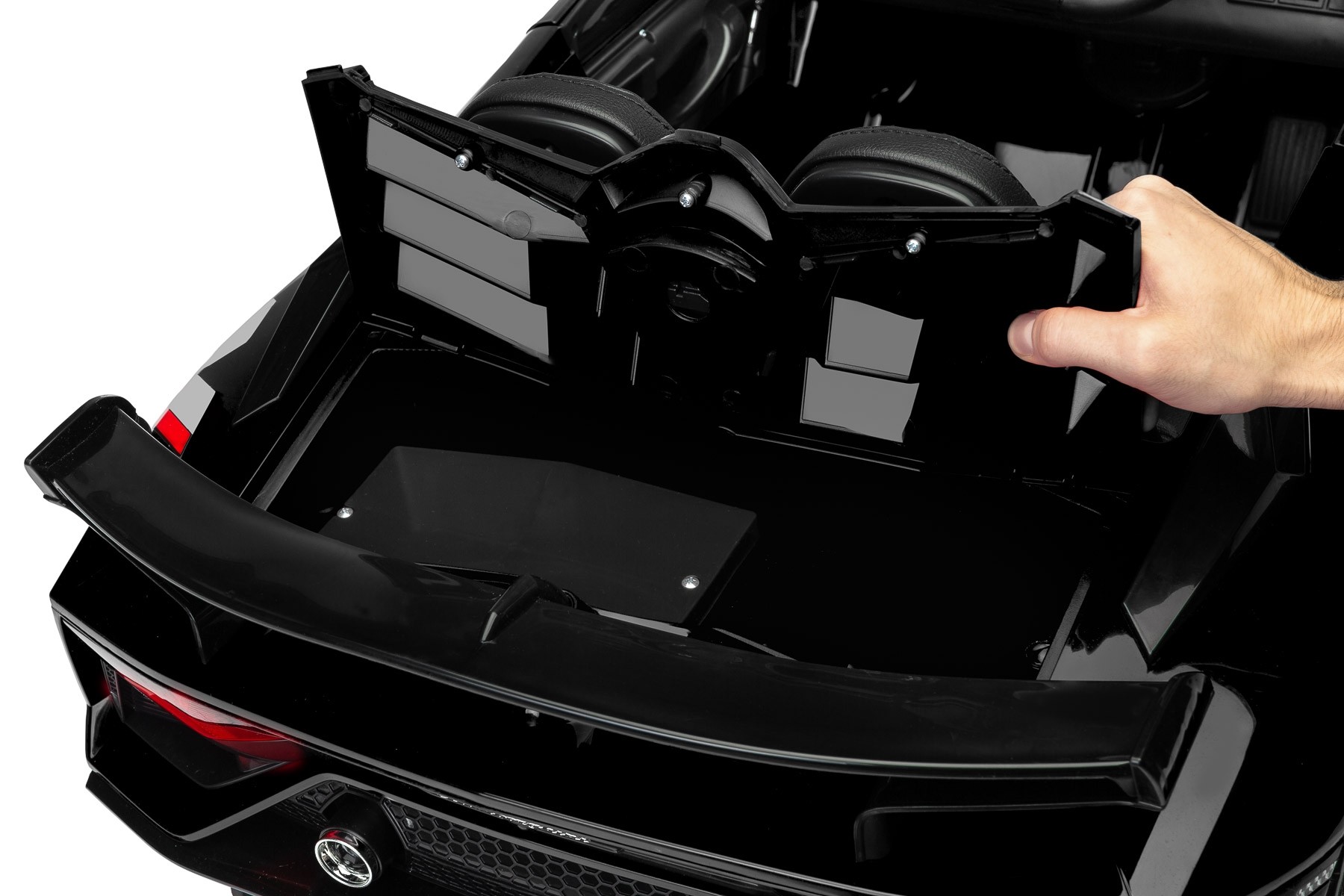 Masinuta electrica cu telecomanda Toyz Lamborghini Aventador SVJ 12V Black image 6