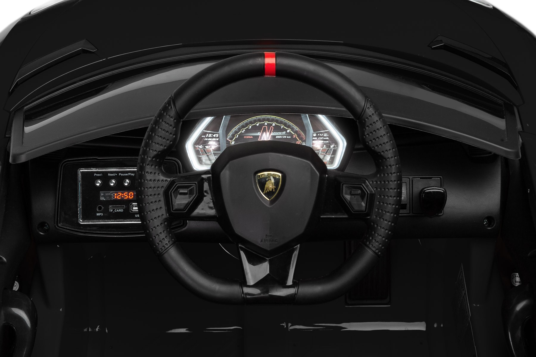 Masinuta electrica cu telecomanda Toyz Lamborghini Aventador SVJ 12V Black image 7