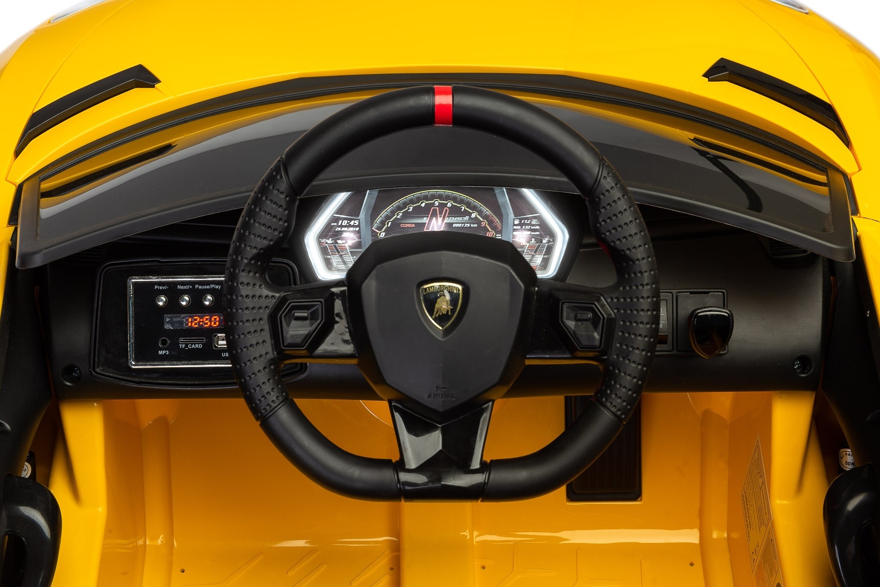 Masinuta electrica cu telecomanda Toyz Lamborghini Aventador SVJ 12V Yellow image 7