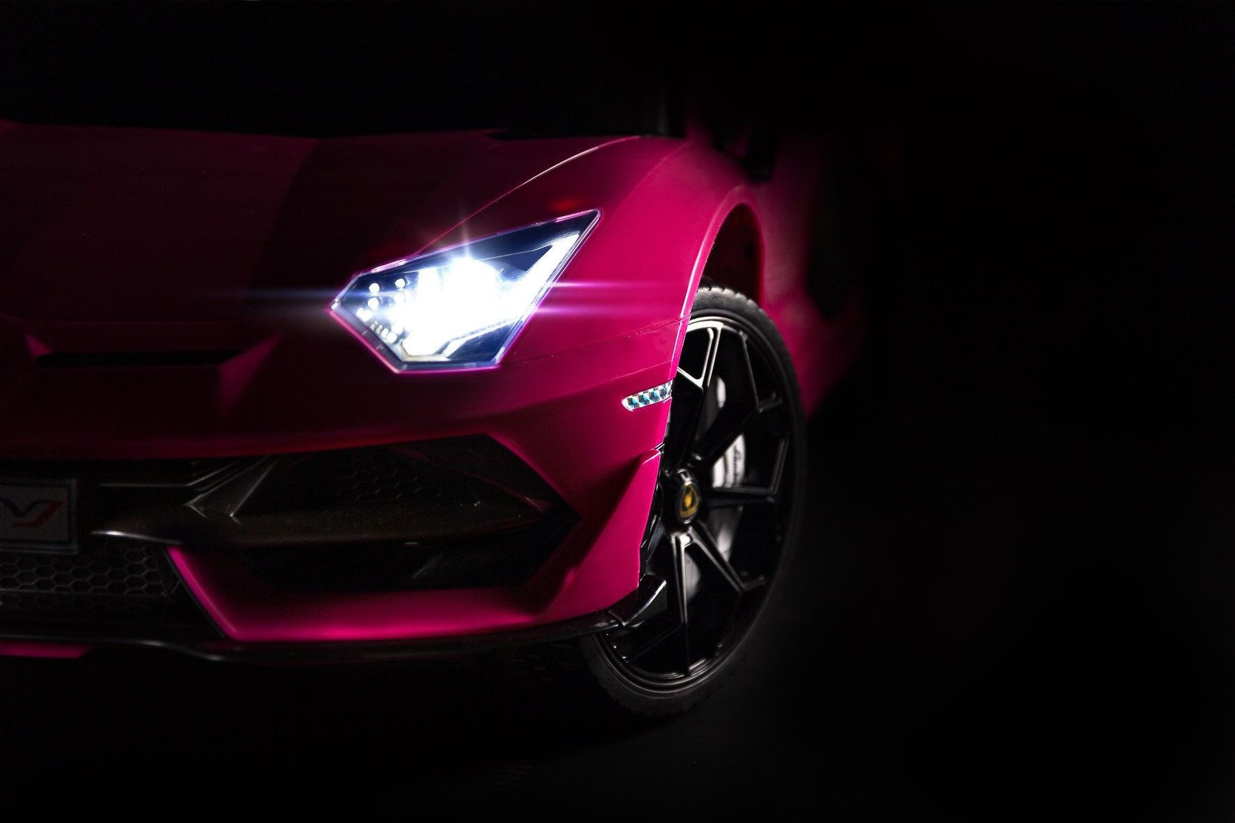 Masinuta electrica cu telecomanda Toyz Lamborghini Aventador SVJ 12V Pink image 2