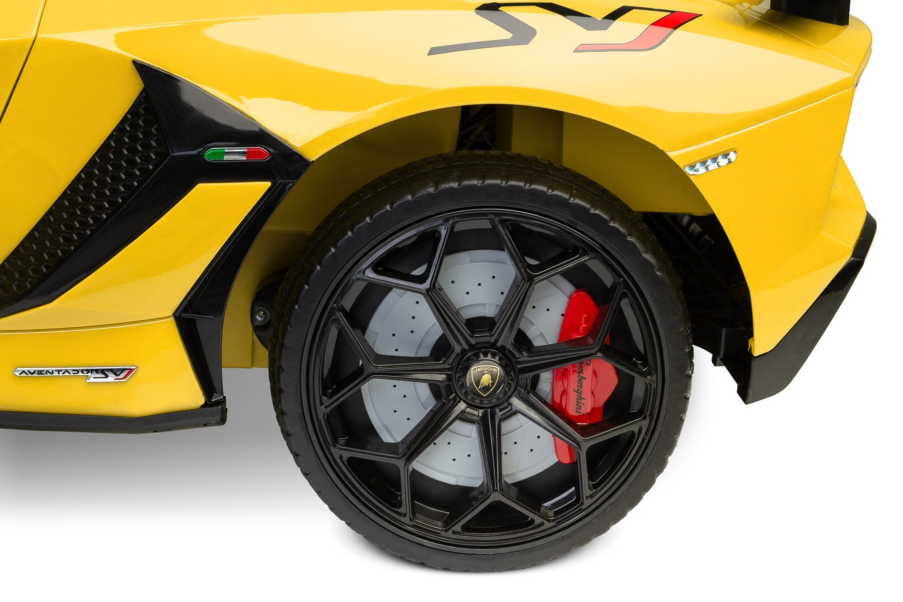 Masinuta electrica cu telecomanda Toyz Lamborghini Aventador SVJ 12V Yellow image 9