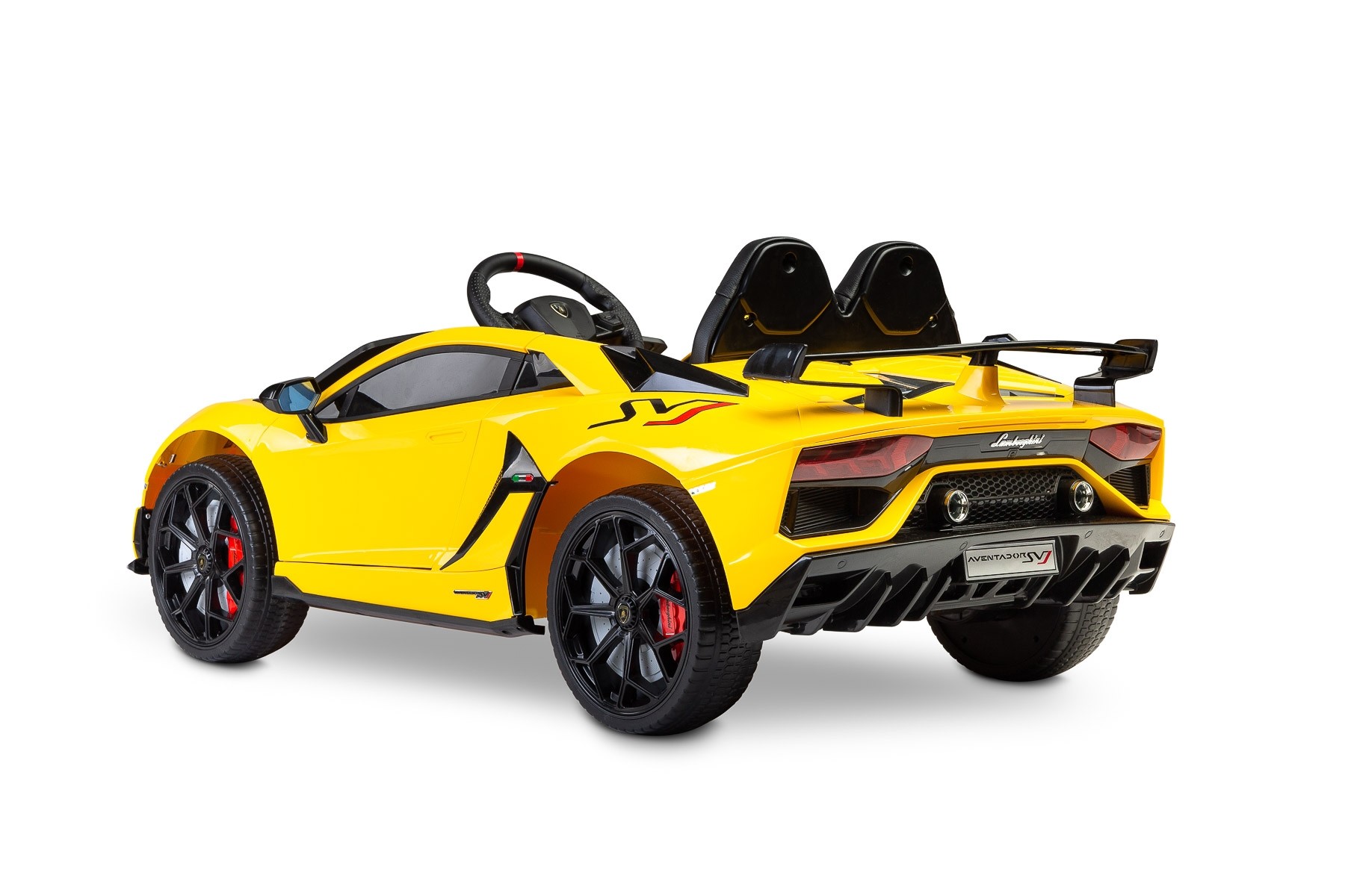 Masinuta electrica cu telecomanda Toyz Lamborghini Aventador SVJ 12V Yellow image 14
