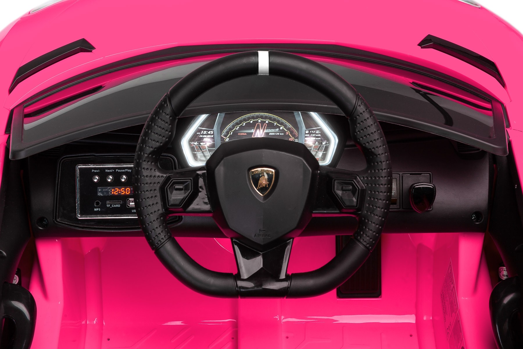 Masinuta electrica cu telecomanda Toyz Lamborghini Aventador SVJ 12V Pink image 7