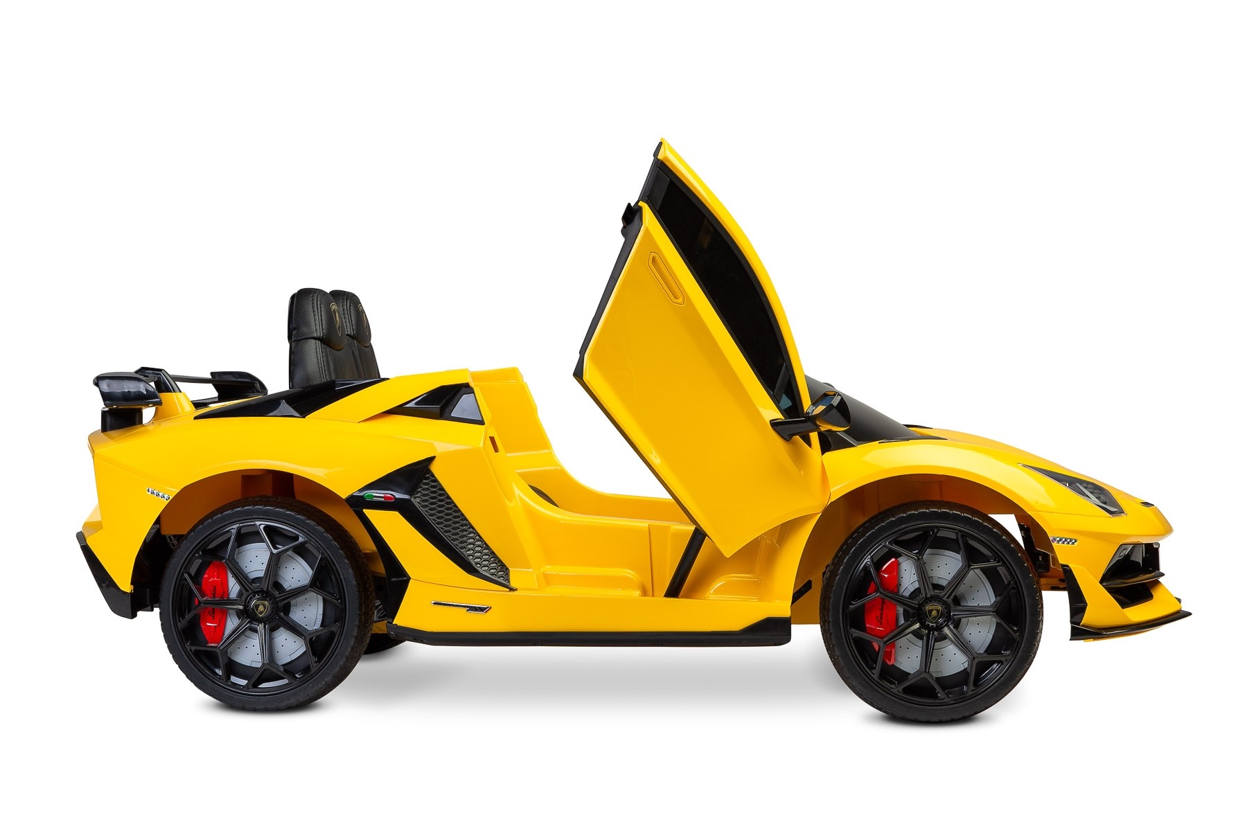 Masinuta electrica cu telecomanda Toyz Lamborghini Aventador SVJ 12V Yellow image 15