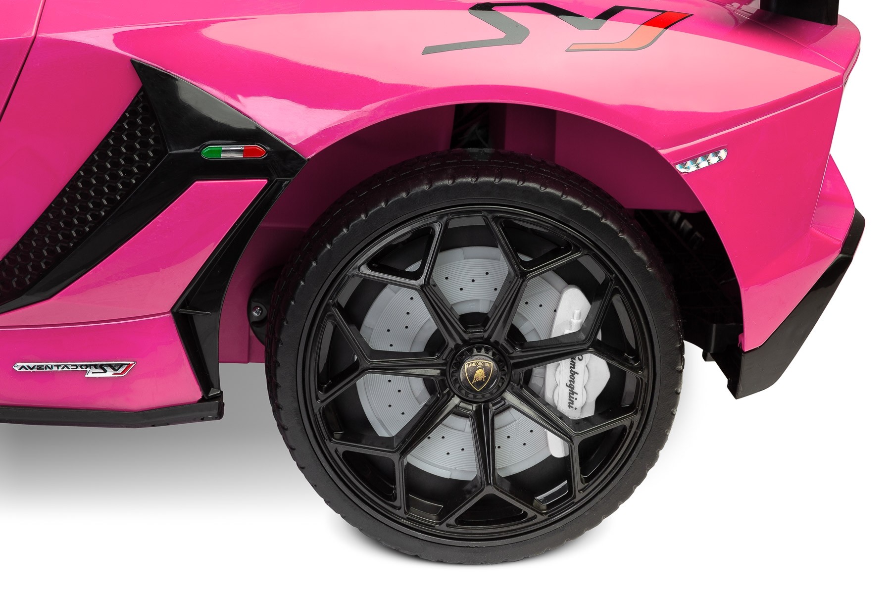 Masinuta electrica cu telecomanda Toyz Lamborghini Aventador SVJ 12V Pink image 8