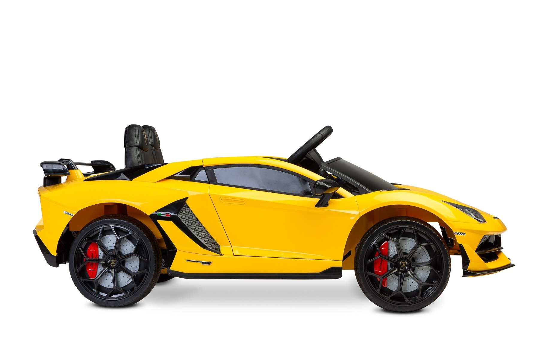Masinuta electrica cu telecomanda Toyz Lamborghini Aventador SVJ 12V Yellow image 16