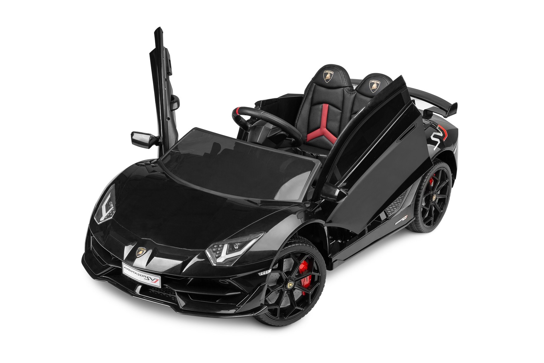 Masinuta electrica cu telecomanda Toyz Lamborghini Aventador SVJ 12V Black image 17
