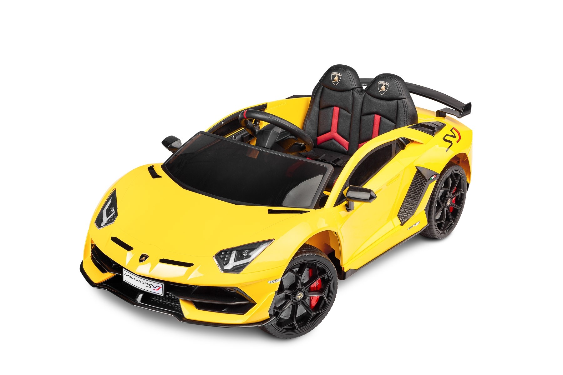 Masinuta electrica cu telecomanda Toyz Lamborghini Aventador SVJ 12V Yellow image 19