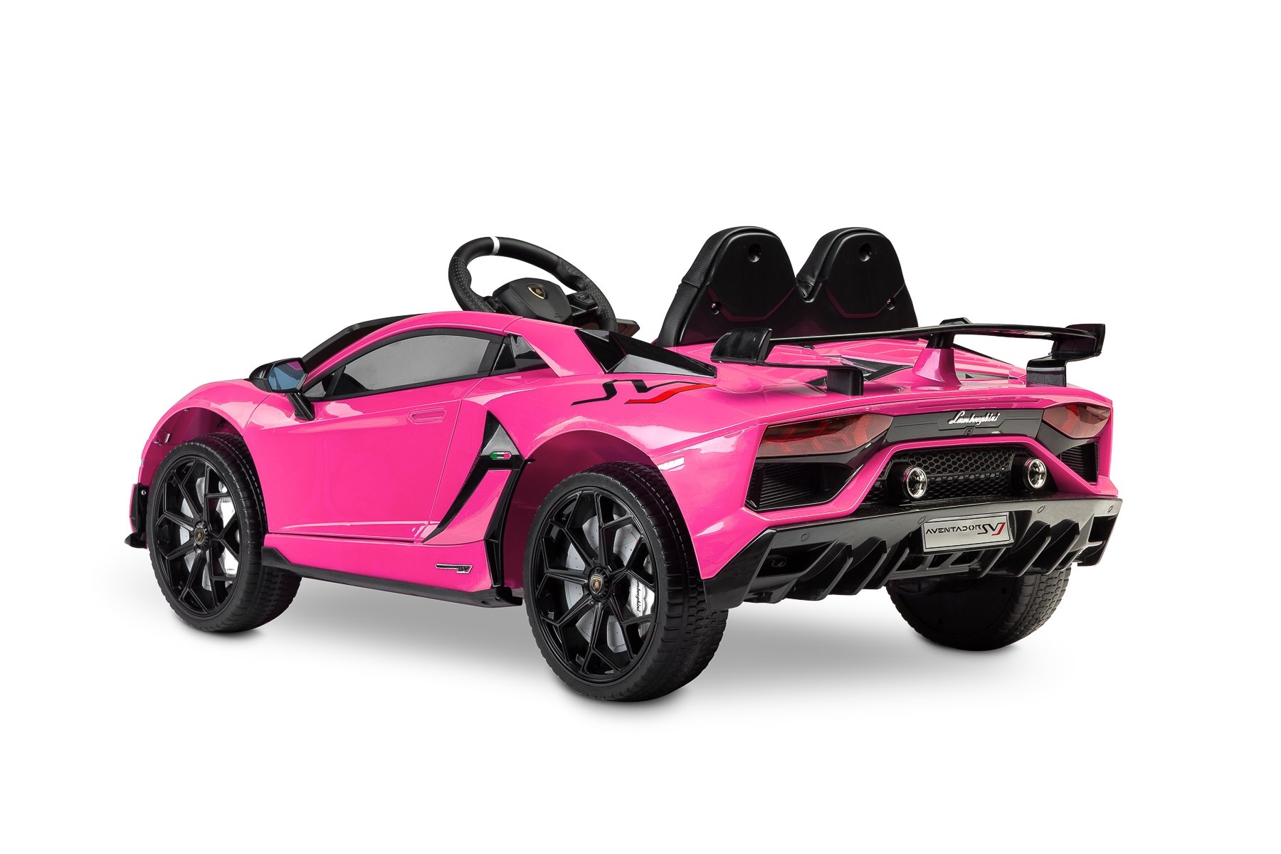 Masinuta electrica cu telecomanda Toyz Lamborghini Aventador SVJ 12V Pink image 12