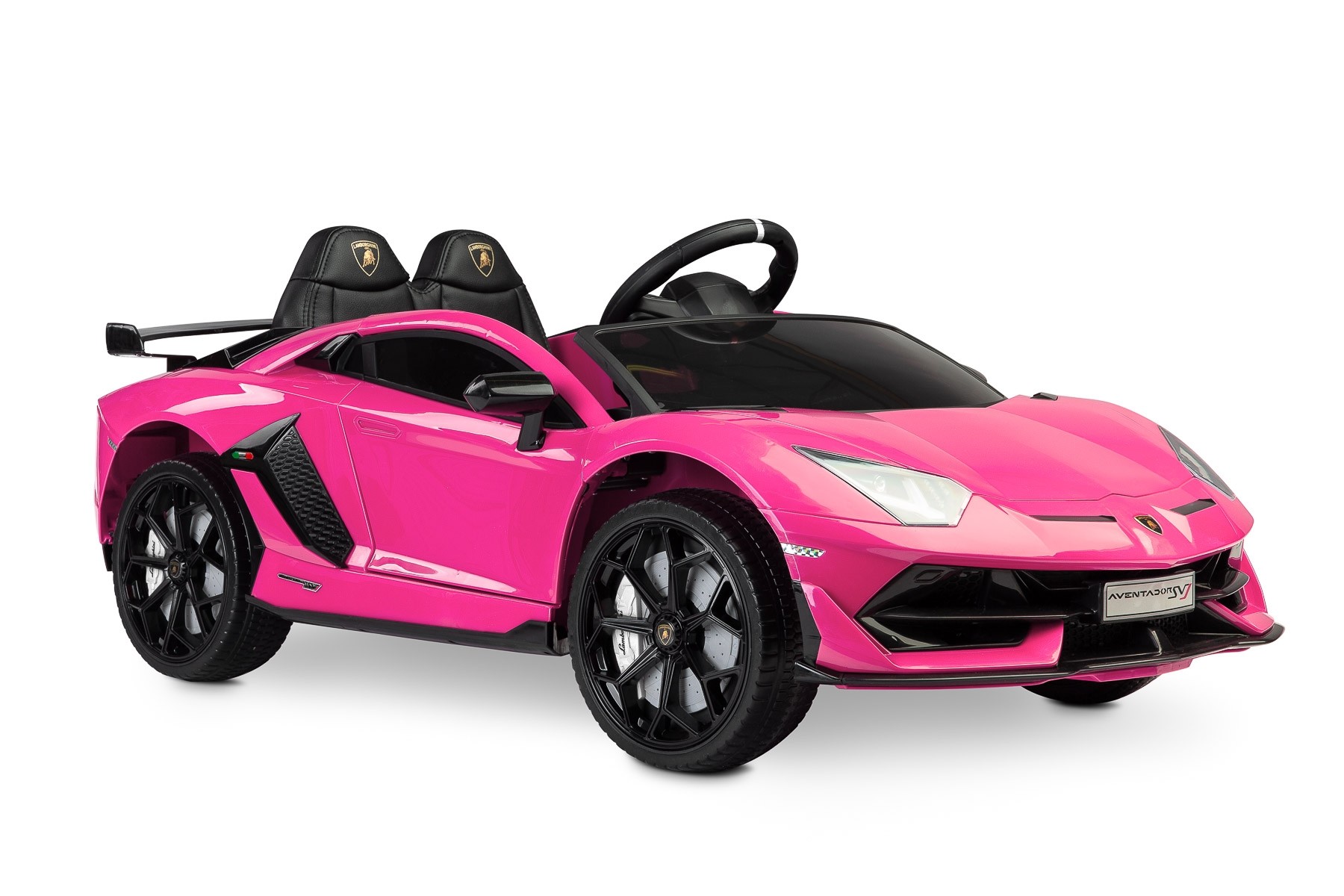 Masinuta electrica cu telecomanda Toyz Lamborghini Aventador SVJ 12V Pink image 15