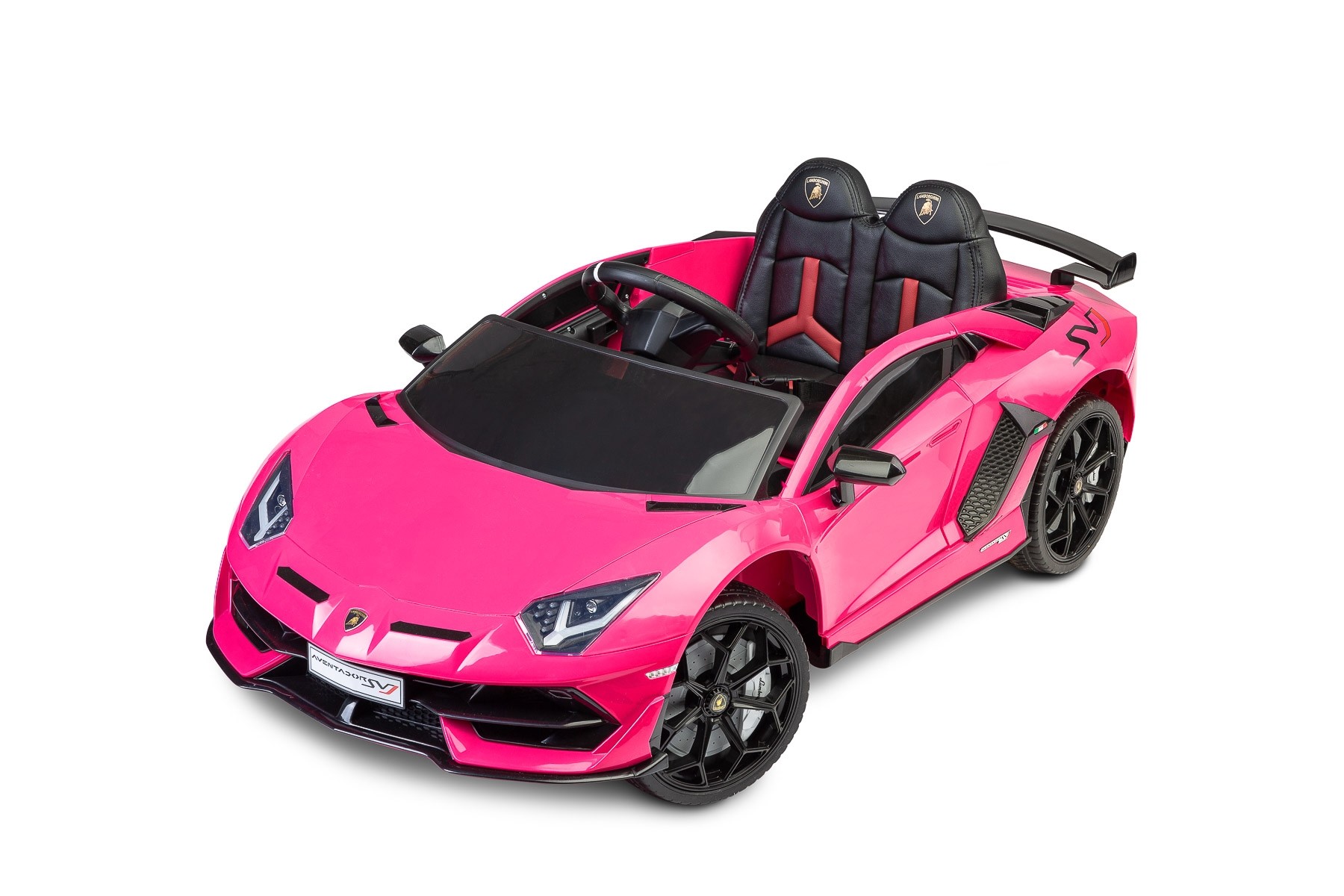 Masinuta electrica cu telecomanda Toyz Lamborghini Aventador SVJ 12V Pink image 16