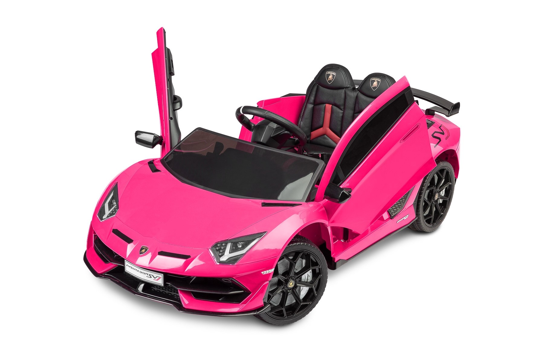 Masinuta electrica cu telecomanda Toyz Lamborghini Aventador SVJ 12V Pink image 17