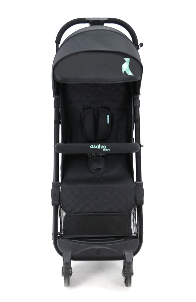 Carucior de calatorie troller ultracompact Asalvo FLIGHT -TRAVEL+ Black/Aqua image 8