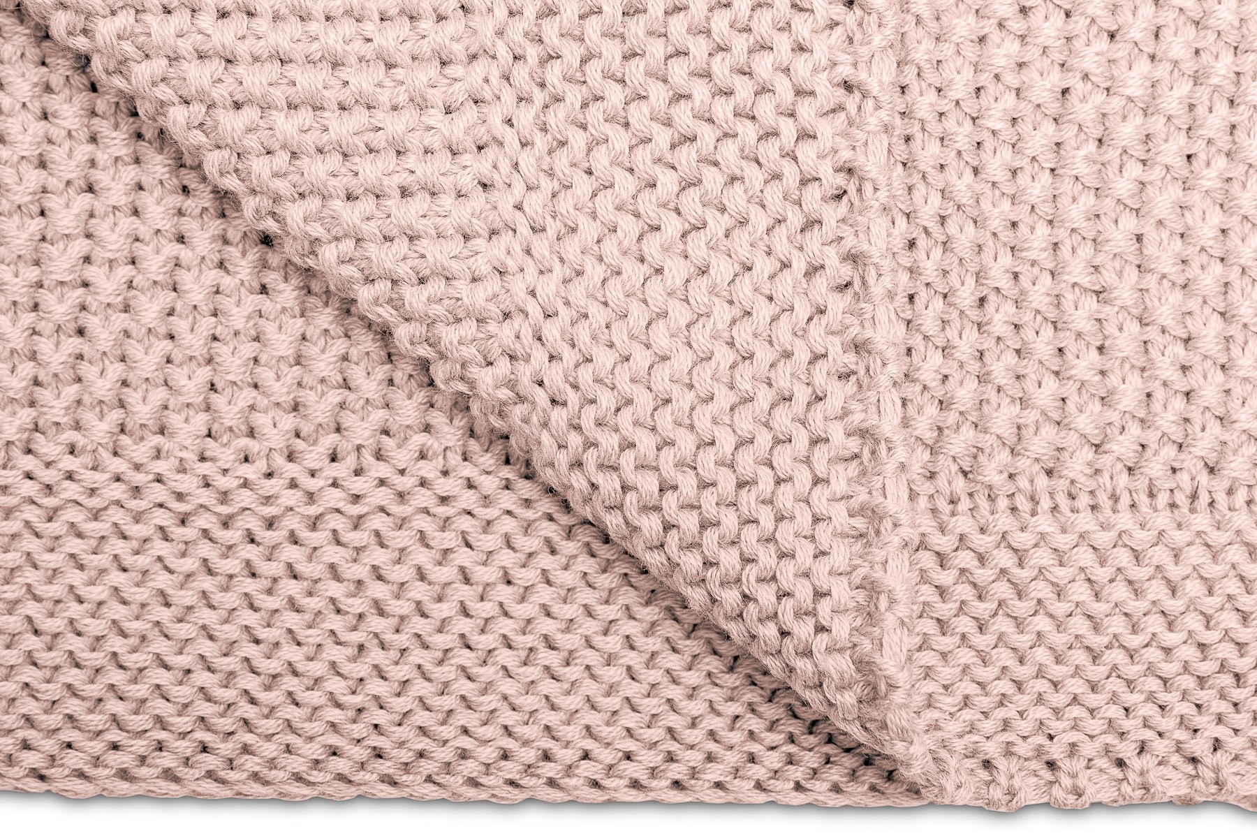 Paturica de bumbac tricotata Sensillo 100x80 cm Roz image 1