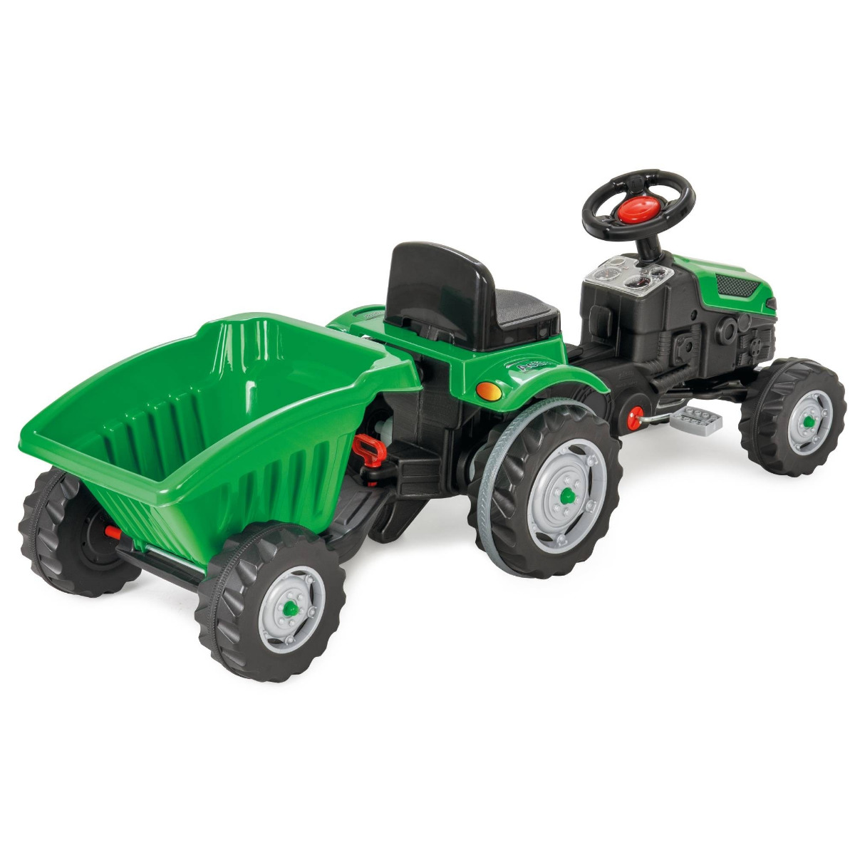 Tractor cu pedale si remorca Pilsan ACTIVE Verde image 2