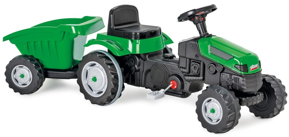 Tractor cu pedale si remorca Pilsan ACTIVE Verde image 3