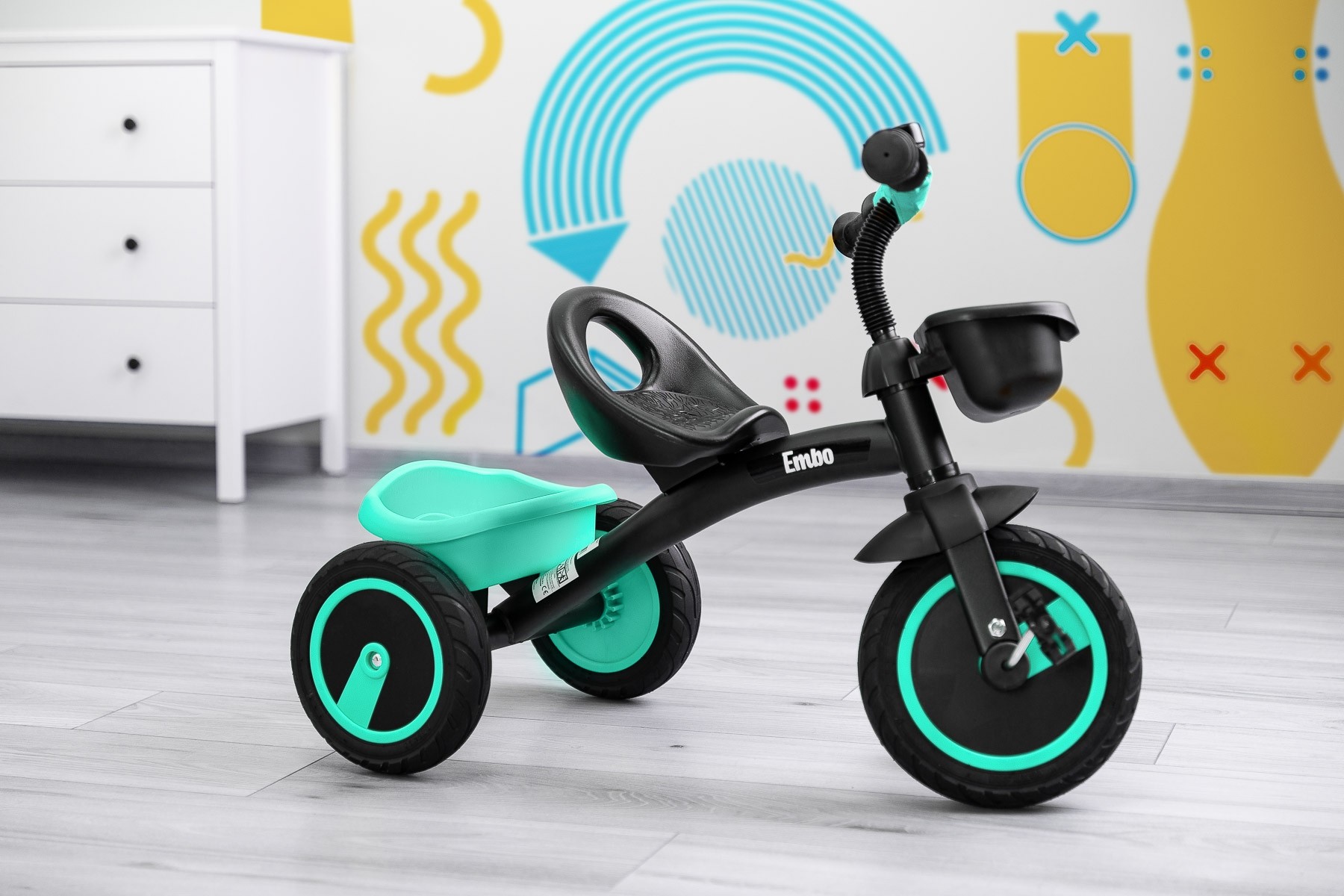 Tricicleta pentru copii Toyz EMBO Turcoaz image 3