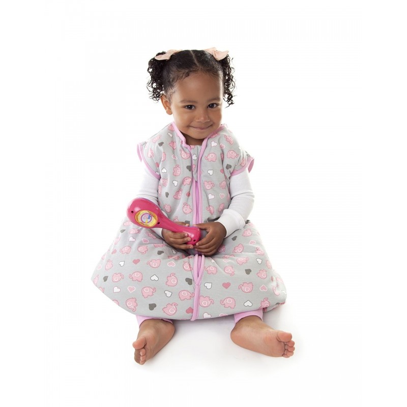 Sac de dormit cu picioruse si talpa antiderapanta Pink Elephant 2-3 ani 2.5 Tog image 1