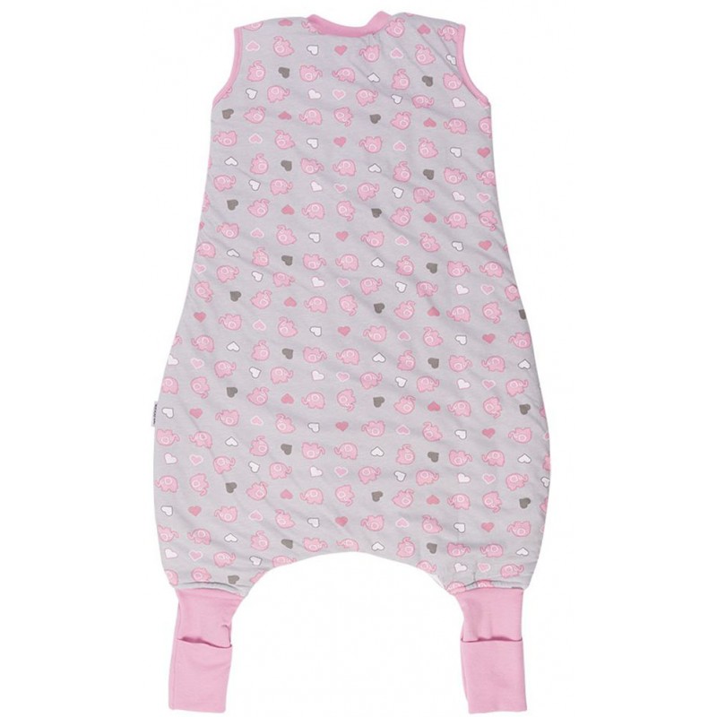 Sac de dormit cu picioruse si talpa antiderapanta Pink Elephant 2-3 ani 2.5 Tog image 2