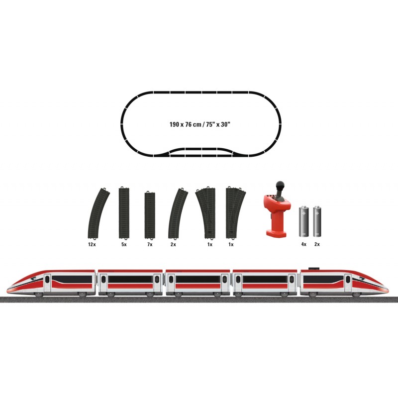 Tren de calatori cu sine si telecomanda Italian Express image 1