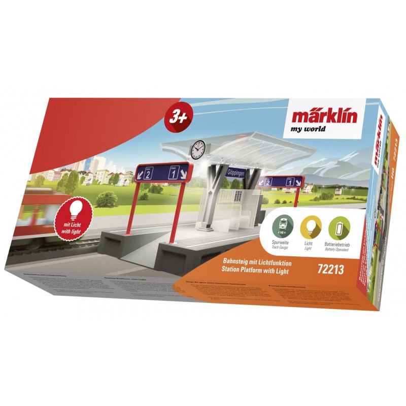 Platforma de asteptare cu lumini Marklin My World image 2