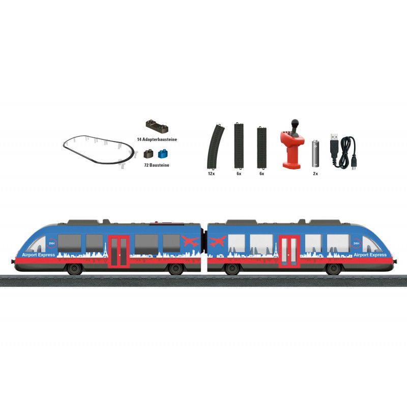 Tren de calatori cu telecomanda si accesorii Airport Express image 1