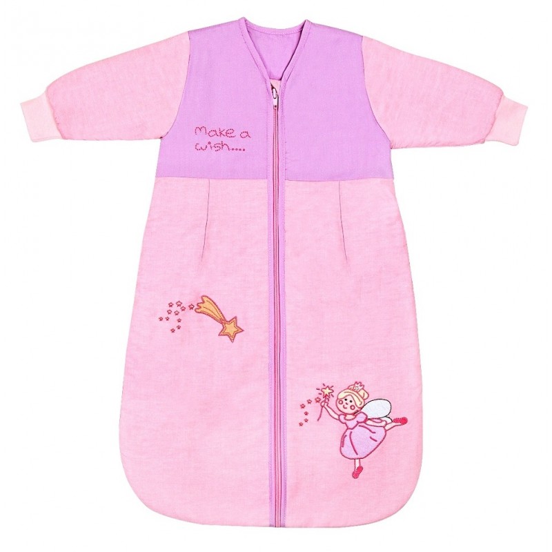 Sac de dormit cu maneca lunga Pink Fairy 18-36 luni 2.5 Tog