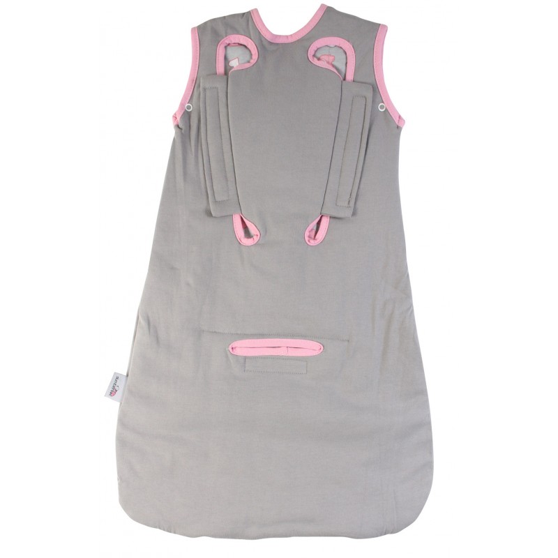 Sac de dormit multifunctional Grey Pink Elephant Travel 0-6 luni 2.5 Tog image 2