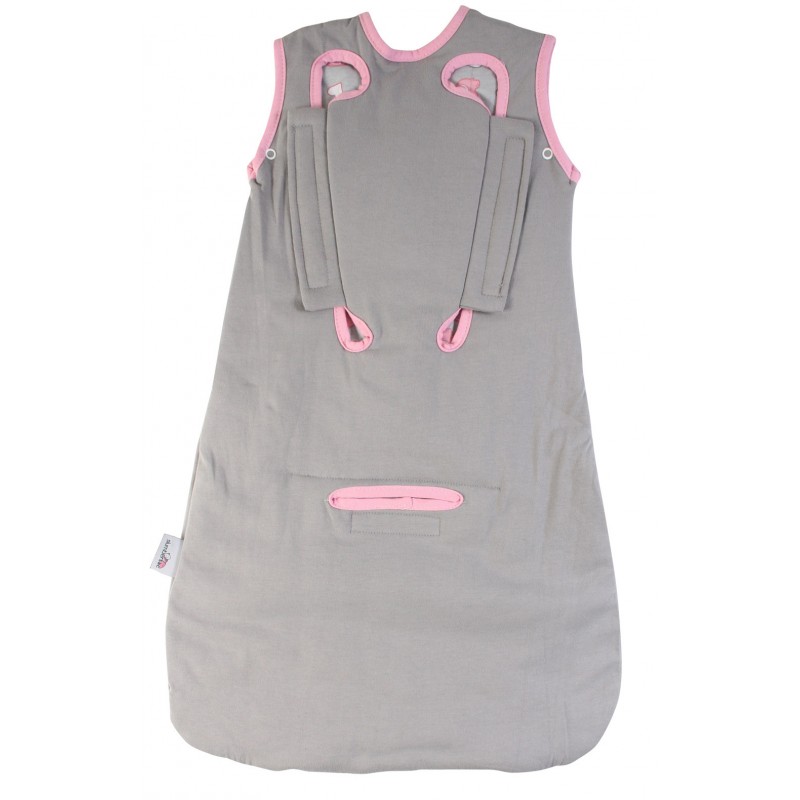 Sac de dormit multifunctional Grey Pink Elephant Travel 18-36 luni 2.5 Tog image 2