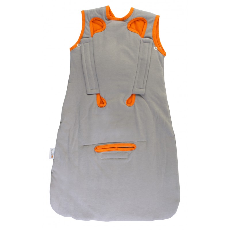 Sac de dormit multifunctional Grey Orange Zoo Animal Travel 6-18 luni 2.5 Tog image 1