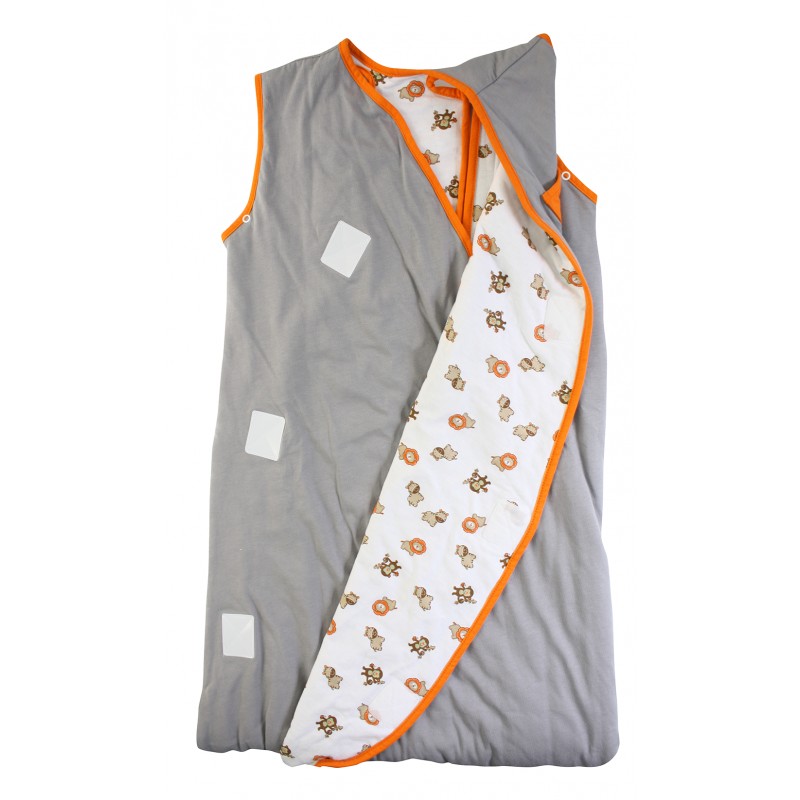 Sac de dormit multifunctional Grey Orange Zoo Animal Travel 6-18 luni 2.5 Tog image 2
