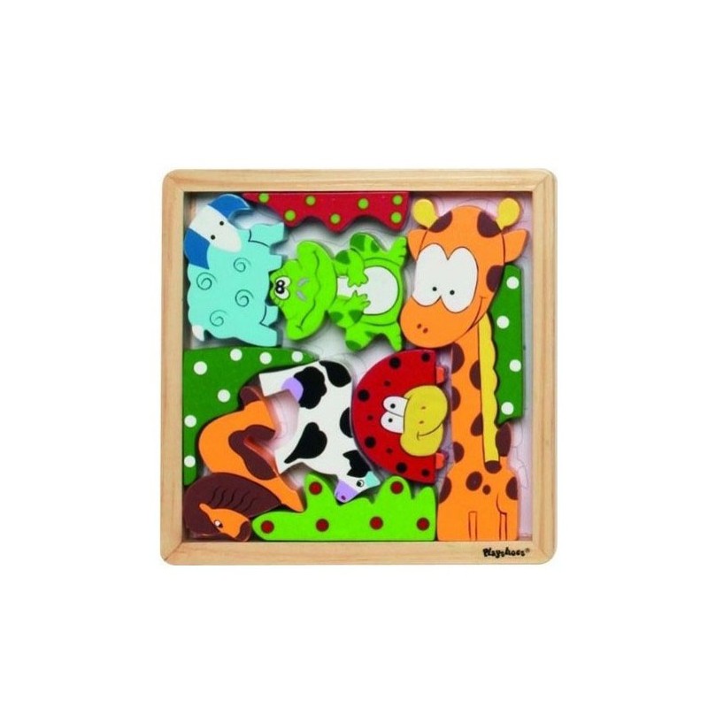 Joc puzzle din lemn Animale image 1