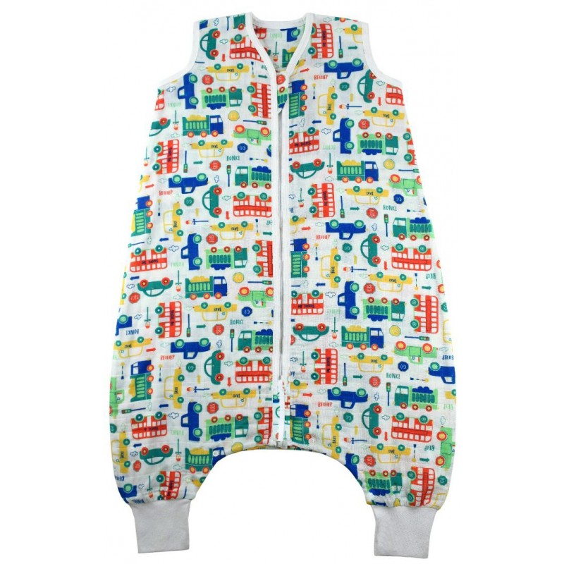 Sac de dormit cu picioruse Bamboo Vehicles 5-6 ani 0.5 Tog